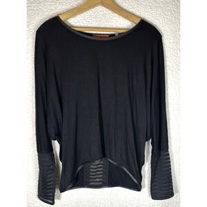 Patrizia Luca Milano Long Sleeve Black See through Back Sz M